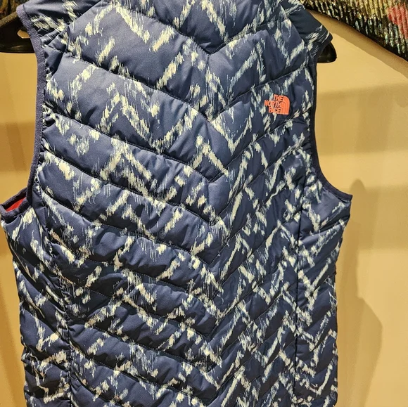 The North Face Womens Patterned Blue Vest NWT - Picture 3 of 5